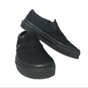 KIDS Black Slip On Vans SIZE 11 KIDS Almost Brand New